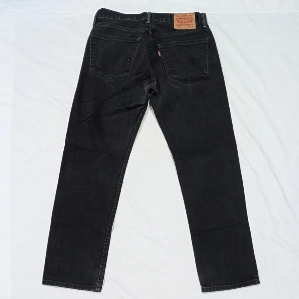 Levi's 511 Slim Fit Red Tab Black Denim Jeans Mens W33 L32